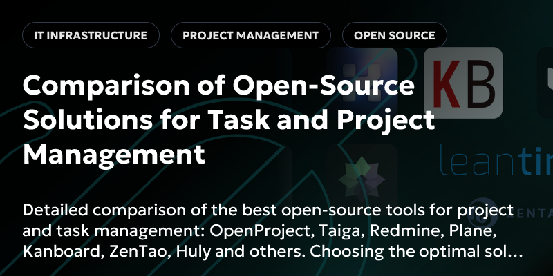 Comparison of Open-Source Solutions for Task and Project Management ...